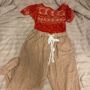 Free People Linen Pants